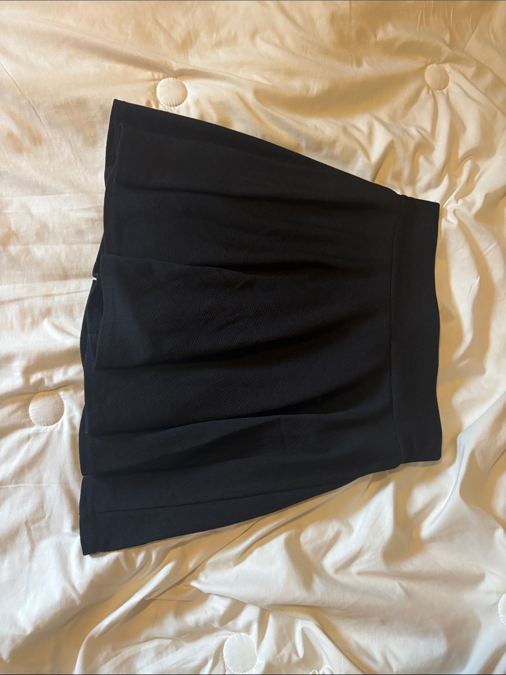 Classic Black Skater Skirt with Wide Waistband